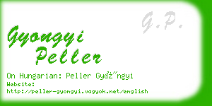 gyongyi peller business card